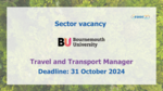 Bournemouth University is recruiting for a Travel and Transport Manager