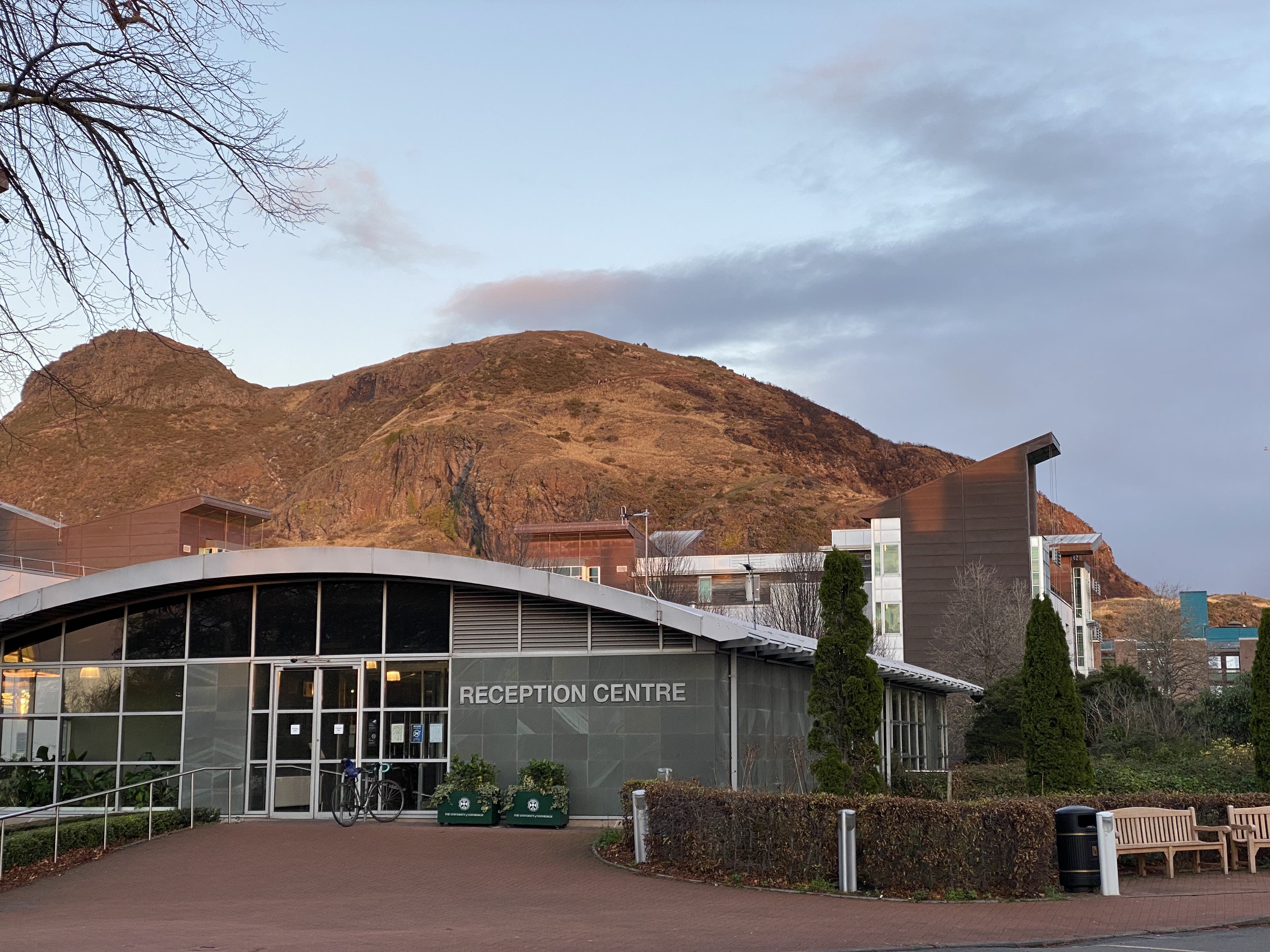 The charred remains of the Arthur’s Seat Wildfire behind the University of Edinburgh’s Pollock Halls.